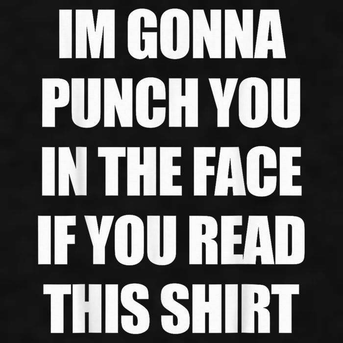I'm Gonna Punch You In The Face If You Read This Tee Ladies PosiCharge Tri-Blend Wicking Tank