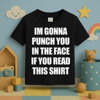I'm Gonna Punch You In The Face If You Read This Tee Toddler T-Shirt