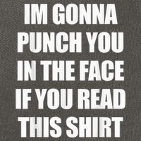 I'm Gonna Punch You In The Face If You Read This Tee Cotton Canvas Backpack
