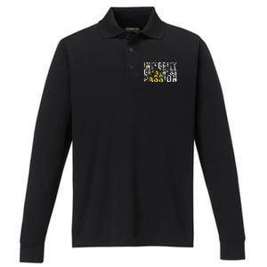 Integrity Greatness Passion Performance Long Sleeve Polo