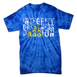 Integrity Greatness Passion Tie-Dye T-Shirt