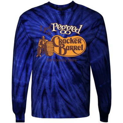 I Got Pegged At Cracker Barrel Old Country Tie-Dye Long Sleeve Shirt