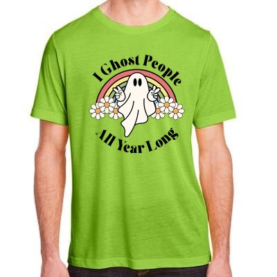 I Ghost People All Year Long Halloween Rainbow Adult ChromaSoft Performance T-Shirt