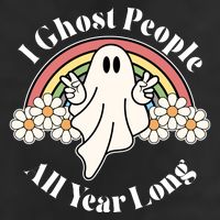 I Ghost People All Year Long Halloween Rainbow Cool Comfort Performance Bucket Hat