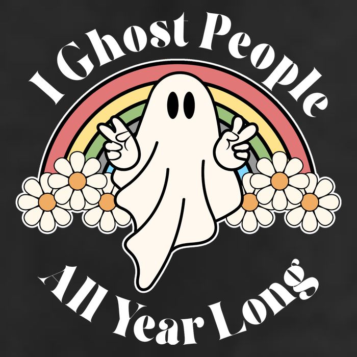 I Ghost People All Year Long Halloween Rainbow Cool Comfort Performance Bucket Hat