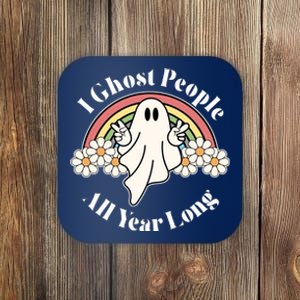 I Ghost People All Year Long Halloween Rainbow Coaster