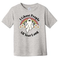 I Ghost People All Year Long Halloween Rainbow Toddler T-Shirt