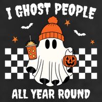 I Ghost People All Year Round Halloween Funny Cool Comfort Performance Bucket Hat