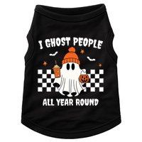 I Ghost People All Year Round Halloween Funny Doggie Tank