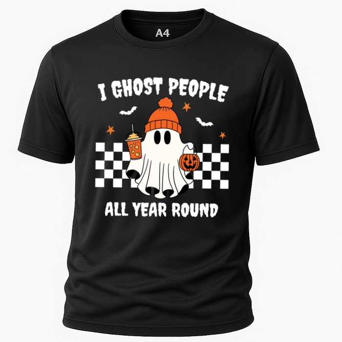 I Ghost People All Year Round Halloween Funny Cooling Performance Crew T-Shirt