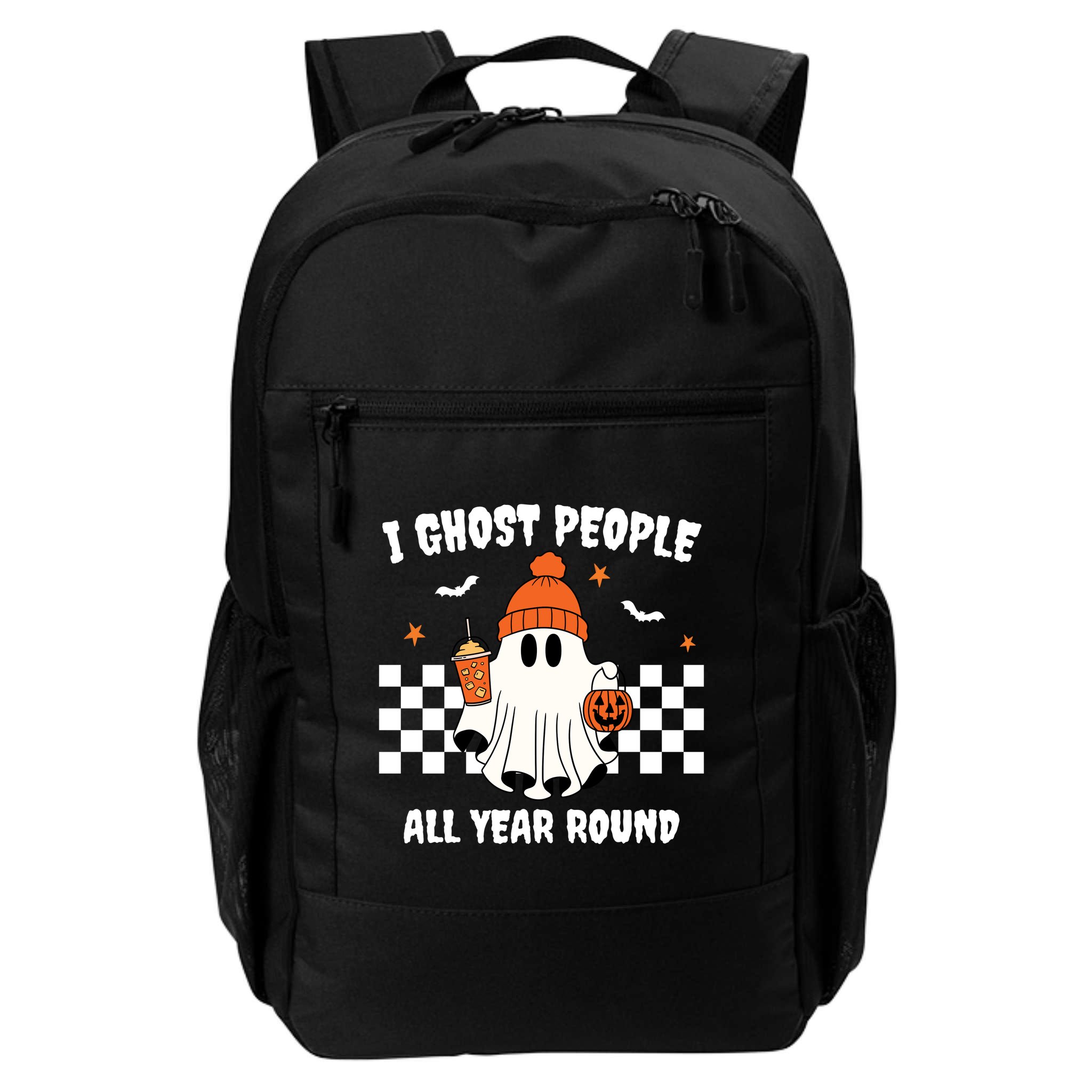 I Ghost People All Year Round Halloween Funny Backpack