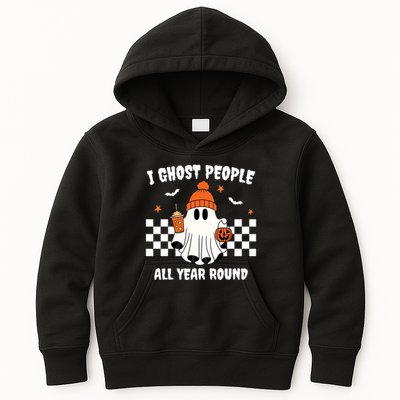I Ghost People All Year Round Halloween Funny Kids Hoodie