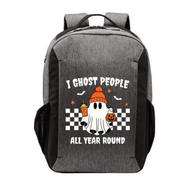 I Ghost People All Year Round Halloween Funny Vector Backpack
