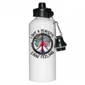 I Got Peaceful Easy Feeling Hippie Peaceful Aluminum Water Bottle