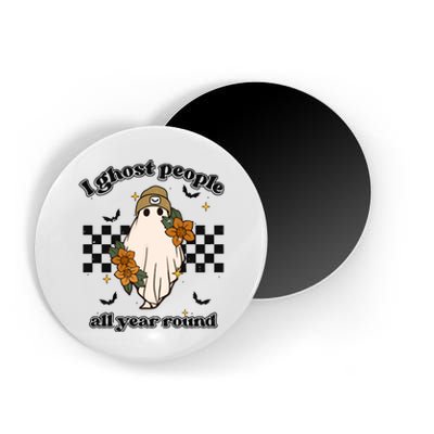 I Ghost People Year Round Cool Ghost Halloween Retro Magnet