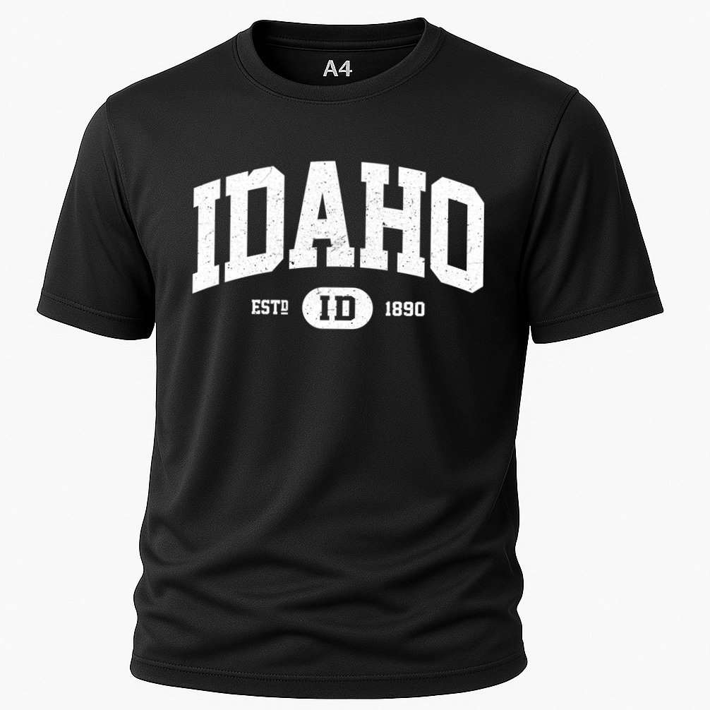 Idaho Gift Retro Vintage Idaho Gift Funny Gift Cooling Performance Crew T-Shirt