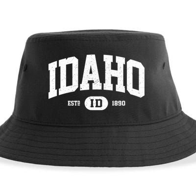 Idaho Gift Retro Vintage Idaho Gift Funny Gift Sustainable Bucket Hat