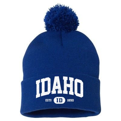 Idaho Gift Retro Vintage Idaho Gift Funny Gift Pom Pom 12in Knit Beanie