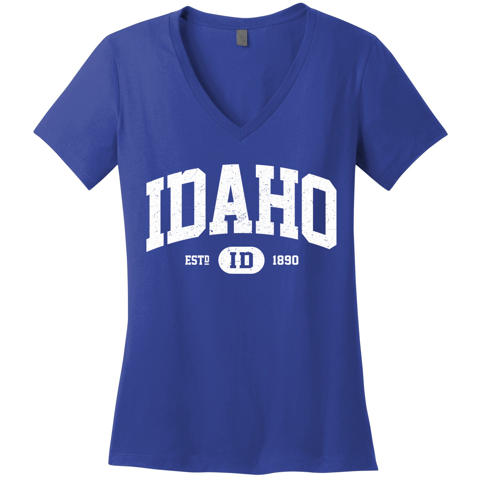 Idaho Gift Retro Vintage Idaho Gift Funny Gift Women's V-Neck T-Shirt