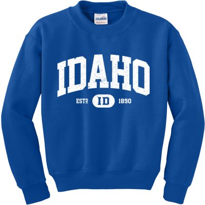 Idaho Gift Retro Vintage Idaho Gift Funny Gift Kids Sweatshirt