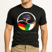 Irish German Roots American Grown With Flag Cooling Performance Crew T-Shirt