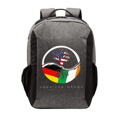 Irish German Roots American Grown With Flag Vector Backpack