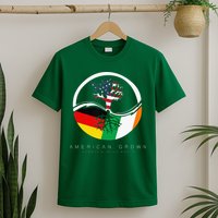 Irish German Roots American Grown With Flag T-Shirt