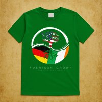 Irish German Roots American Grown With Flag T-Shirt