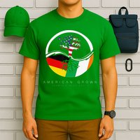 Irish German Roots American Grown With Flag T-Shirt