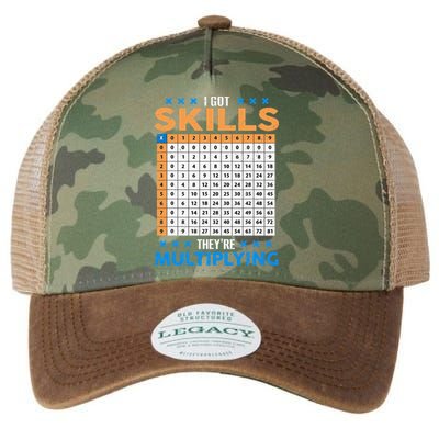 I Got Skill Theyre Multiplying Math Class Back To School Legacy Tie Dye Trucker Hat