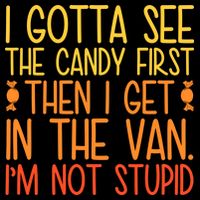 I Gotta See The Candy First Then I Get In The Van Stupid Cropped Pullover Crew