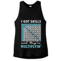 I Got Skills And They're Multiplying Ladies PosiCharge Tri-Blend Wicking Tank