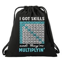 I Got Skills And They're Multiplying Drawstring Bag