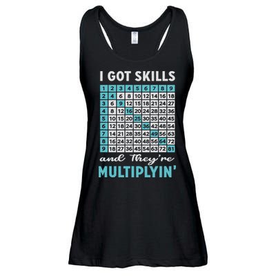 I Got Skills And They're Multiplying Ladies Essential Flowy Tank
