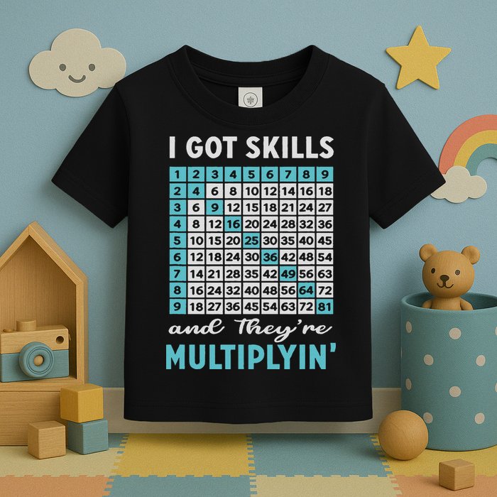I Got Skills And They're Multiplying Toddler T-Shirt