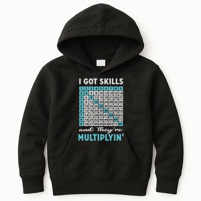 I Got Skills And They're Multiplying Kids Hoodie