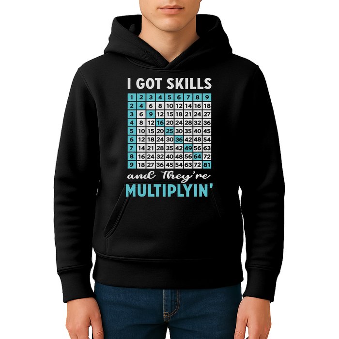 I Got Skills And They're Multiplying Kids Hoodie
