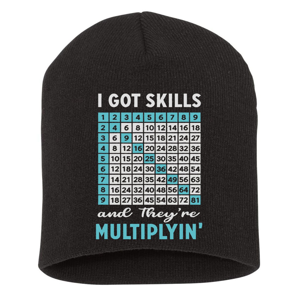 I Got Skills And They're Multiplying Short Acrylic Beanie