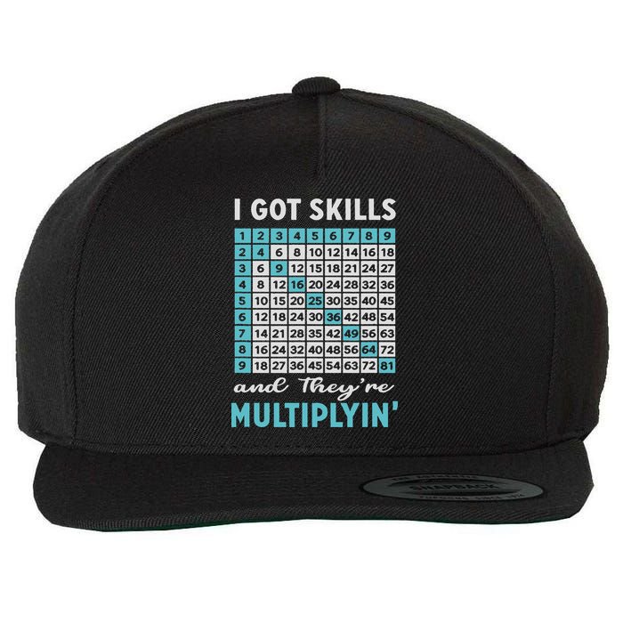 I Got Skills And They're Multiplying Wool Snapback Cap