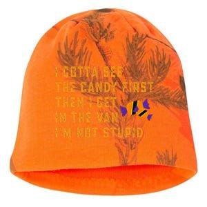 I Gotta See The Candy First. IM Not Stupid Creepy Adult Kati - Camo Knit Beanie