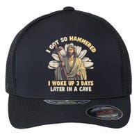 I Got So Hammered I Woke Up 3 Days Later In A Cave Religious Flexfit Unipanel Trucker Cap