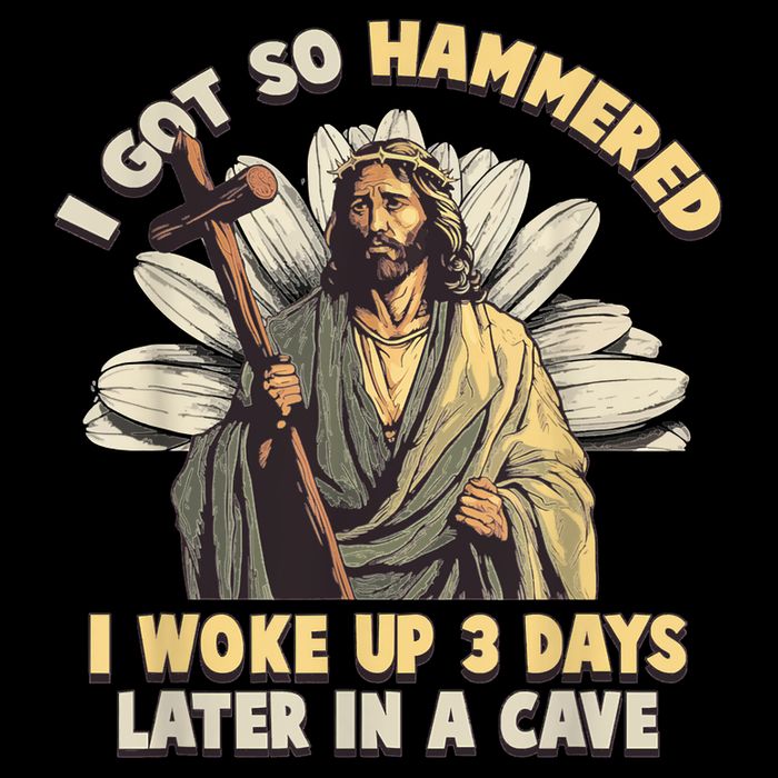 I Got So Hammered I Woke Up 3 Days Later In A Cave Religious Button