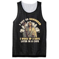 I Got So Hammered I Woke Up 3 Days Later In A Cave Religious Mesh Reversible Basketball Jersey Tank