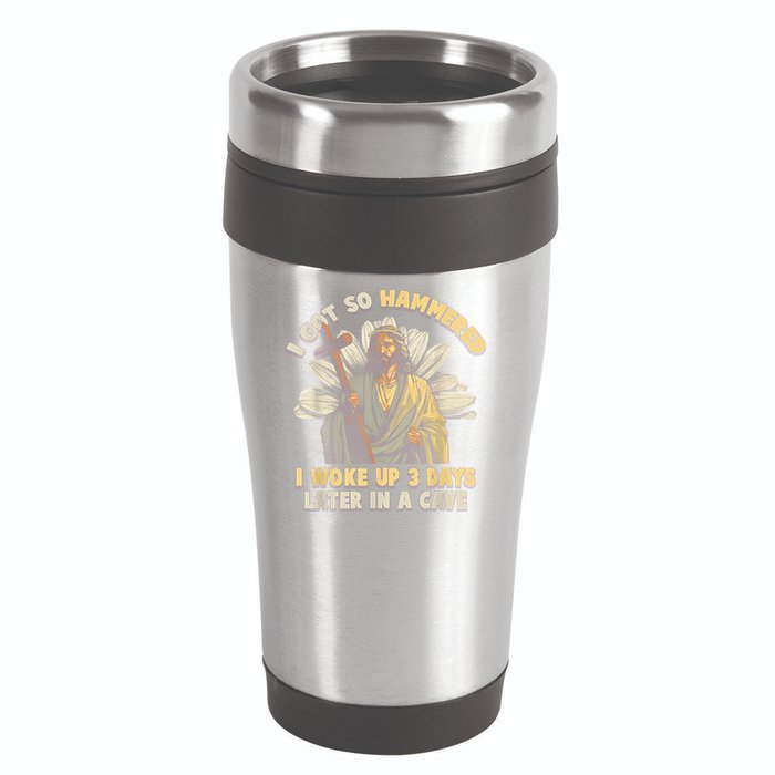 I Got So Hammered I Woke Up 3 Days Later In A Cave Religious 16oz Travel Tumbler