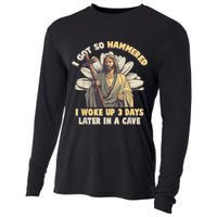 I Got So Hammered I Woke Up 3 Days Later In A Cave Religious Cooling Performance Long Sleeve Crew
