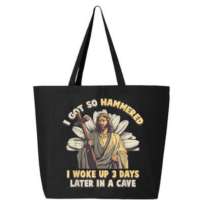 I Got So Hammered I Woke Up 3 Days Later In A Cave Religious 25L Jumbo Tote