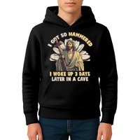 I Got So Hammered I Woke Up 3 Days Later In A Cave Religious Kids Hoodie