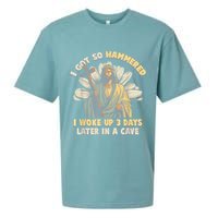 I Got So Hammered I Woke Up 3 Days Later In A Cave Religious Sueded Cloud Jersey T-Shirt