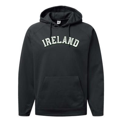 Ireland Grunge Style St Paddy's Irish Performance Fleece Hoodie