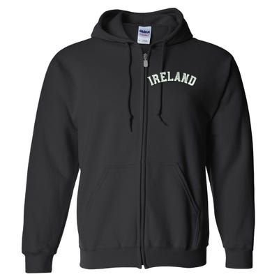 Ireland Grunge Style St Paddy's Irish Full Zip Hoodie